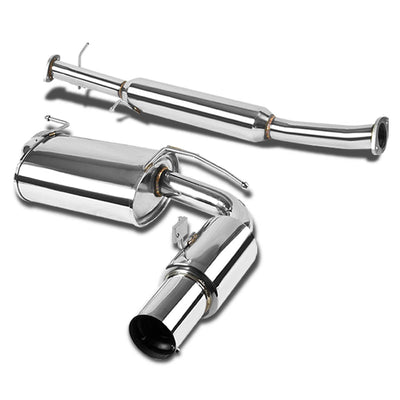 D-Motoring - Cat Back Exhaust System - W/ 3.5 Muffler Tip - Stainless Steel - 90-97 Mazda Miata MX-5 1.6L / 1.8L - 1