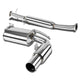 D-Motoring - Cat Back Exhaust System - W/ 3.5 Muffler Tip - Stainless Steel - 90-97 Mazda Miata MX-5 1.6L / 1.8L - 1