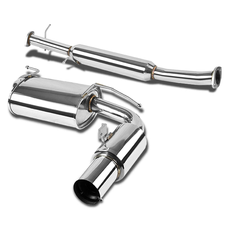 D-Motoring - Cat Back Exhaust System - W/ 3.5 Muffler Tip - Stainless Steel - 90-97 Mazda Miata MX-5 1.6L / 1.8L - 1