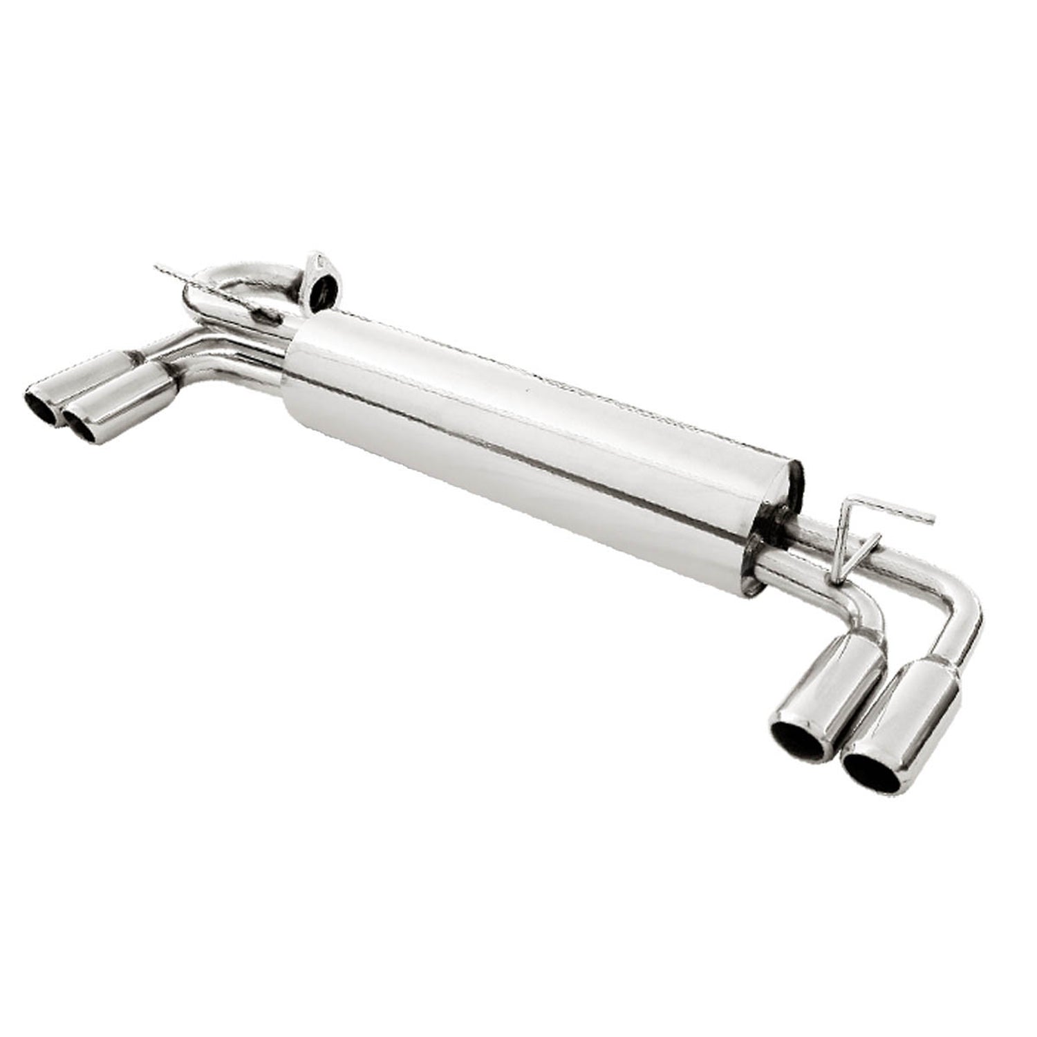 D-Motoring - Cat Back Exhaust System - W/ 2 Muffler Tip - Stainless Steel - 85-89 Toyota MR2 - 1