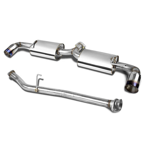D-Motoring - Cat Back Exhaust System - W/ 3.5 Dual Muffler Tips - Stainless Steel - 04-11 Mazda RX-8 R2/ R3 - 1