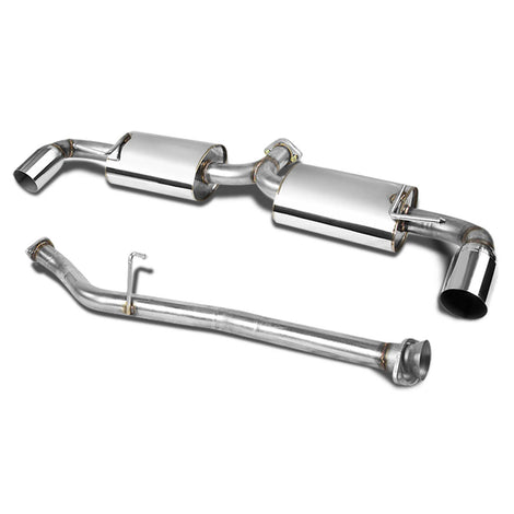 D-Motoring - Cat Back Exhaust System - W/ 3.5 Dual Muffler Tips - Stainless Steel - 03-10 Mazda RX-8 R2/ R3 - 1
