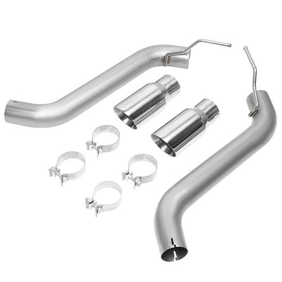 Axle-Back Exhaust System w/4 in. OD Stainless Steel Tip <br>16-18 Chevy Camaro 6.2L V8