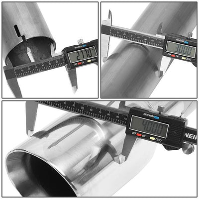 Axle-Back Exhaust System w/4 in. OD Stainless Steel Tip <br>16-18 Chevy Camaro 6.2L V8