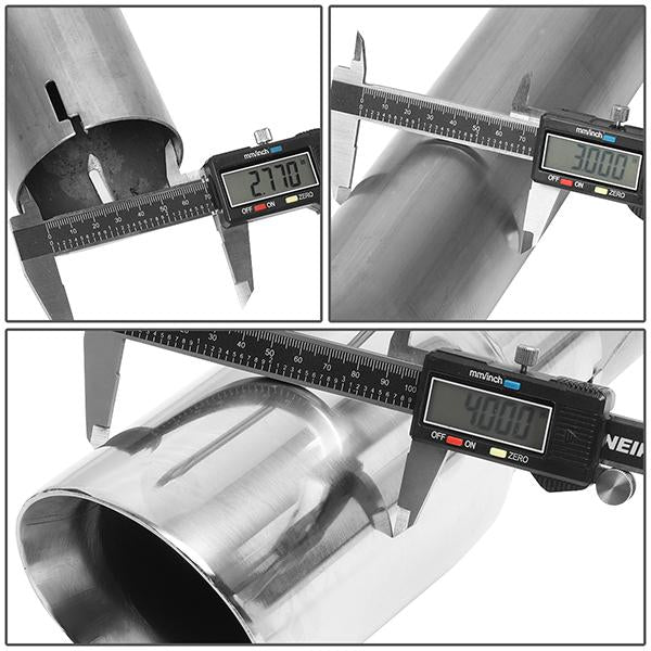 Axle-Back Exhaust System w/4 in. OD Stainless Steel Tip <br>16-18 Chevy Camaro 6.2L V8