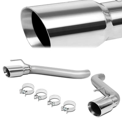 Axle-Back Exhaust System w/4 in. OD Stainless Steel Tip <br>16-18 Chevy Camaro 6.2L V8