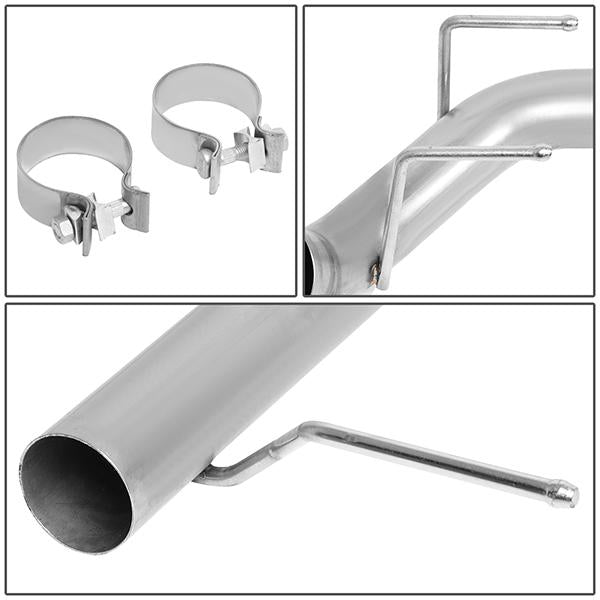 Axle-Back Exhaust w/4 in. OD Stainless Steel Muffler Tips <br>11-14 Ford Mustang 5.0L 5.4L