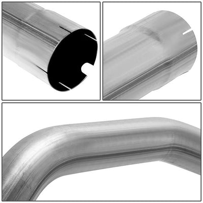 16-19 Nissan Titan XD 5.0 Turbo Diesel Performance Racing Cat Back Exhaust System - w/Muffler Tip - Stainless Steel - CBE-MU-NTIT16-50LD - 4