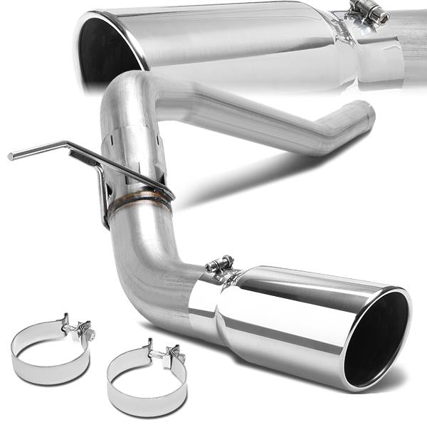 16-19 Nissan Titan XD 5.0 Turbo Diesel Performance Racing Cat Back Exhaust System - w/Muffler Tip - Stainless Steel - CBE-MU-NTIT16-50LD - 1