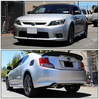 D-Motoring - Axle Back Exhaust System - 4 Round Muffler Tip - 3 OD Inlet - Stainless Steel - 01-16 Scion TC Coupe - 7