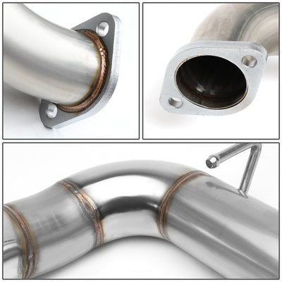 D-Motoring - Axle Back Exhaust System - 4 Round Muffler Tip - 3 OD Inlet - Stainless Steel - 01-16 Scion TC Coupe - 2