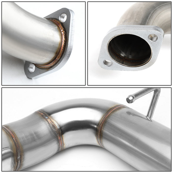 D-Motoring - Axle Back Exhaust System - 4 Round Muffler Tip - 3 OD Inlet - Stainless Steel - 01-16 Scion TC Coupe - 2