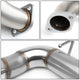 D-Motoring - Axle Back Exhaust System - 4 Round Muffler Tip - 3 OD Inlet - Stainless Steel - 01-16 Scion TC Coupe - 2