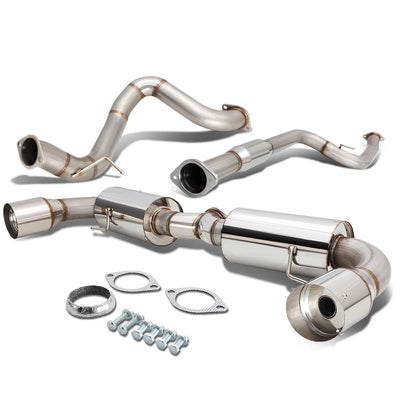 D-Motoring - Cat Back Exhaust System - W/ 4.5 Dual Muffler Tips - Stainless Steel - 10-13 Mazda MazdaSpeed-3 - 1