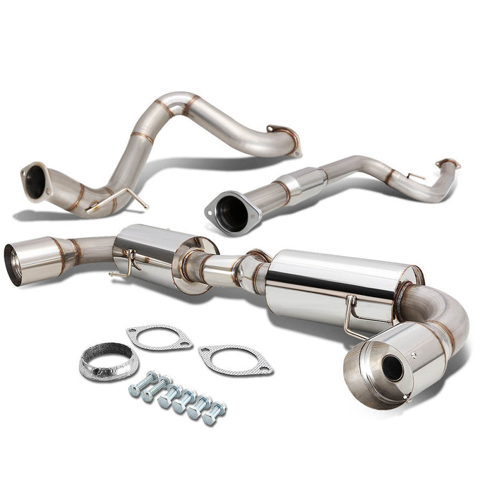 D-Motoring - Cat Back Exhaust System - W/ 4.5 Dual Muffler Tips - Stainless Steel - 10-13 Mazda MazdaSpeed-3 - 1
