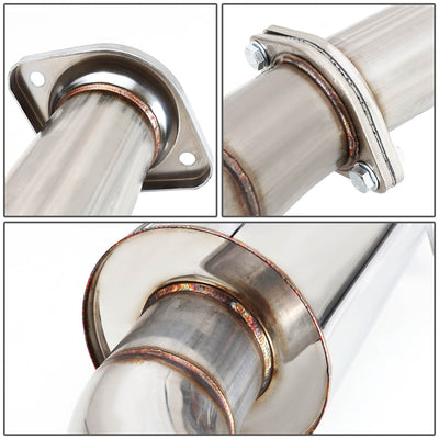 D-Motoring - Cat Back Exhaust System - W/ 4.5 Dual Muffler Tips - Stainless Steel - 10-13 Mazda MazdaSpeed-3 - 4