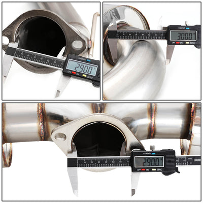 D-Motoring - Cat Back Exhaust System - W/ 4.5 Dual Muffler Tips - Stainless Steel - 10-13 Mazda MazdaSpeed-3 - 5
