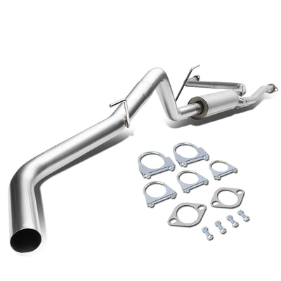 D-Motoring - Cat Back Exhaust System - W/ 3 Muffler Tip - Stainless Steel - 05-17 Nissan Frontier - 1