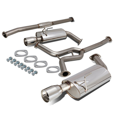 D-Motoring - Cat Back Exhaust System - W/ 4 Dual Muffler Tips - Stainless Steel - 04-08 Nissan Maxima V6 - 1