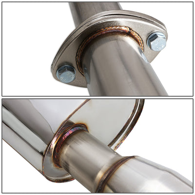D-Motoring - Cat Back Exhaust System - W/ 4 Dual Muffler Tips - Stainless Steel - 04-08 Nissan Maxima V6 - 3