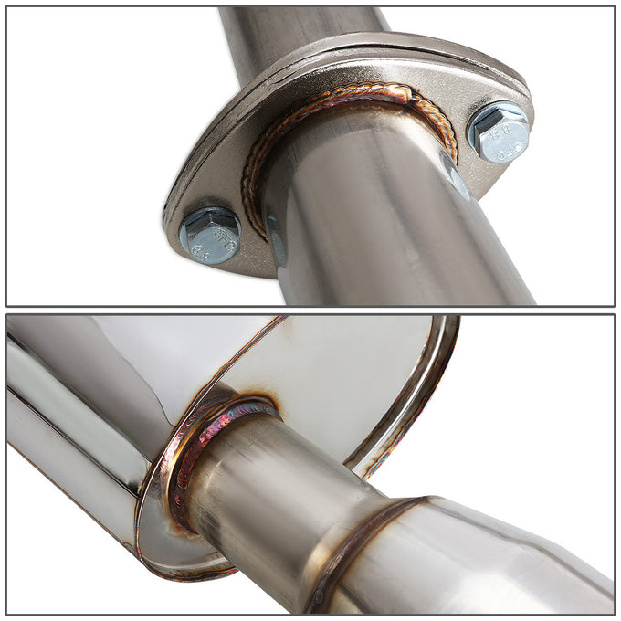 D-Motoring - Cat Back Exhaust System - W/ 4 Dual Muffler Tips - Stainless Steel - 04-08 Nissan Maxima V6 - 3