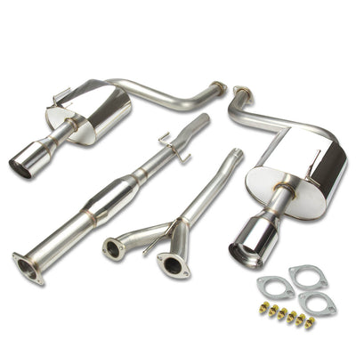 D-Motoring - Cat Back Exhaust System - W/ 4 Muffler Tip - Stainless Steel - 09-14 Nissan Maxima A35 3.5L V6 - 2