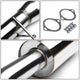 D-Motoring - Cat Back Exhaust System - W/ 4 Rolled Muffler Tip - Stainless Steel - 89-94 240SX Silvia S13 - 4