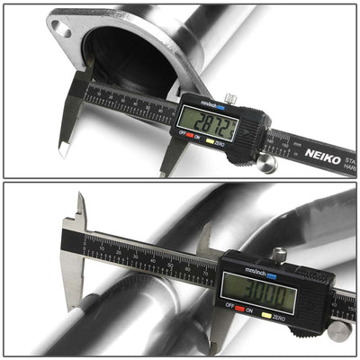 D-Motoring - Cat Back Exhaust System - W/ 4 Rolled Muffler Tip - Stainless Steel - 89-94 240SX Silvia S13 - 6