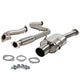 D-Motoring - Cat Back Exhaust System - W/ 4 Muffler Tip - Stainless Steel - 05-07 Chevy Cobalt 2.2L DOHC - 1