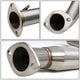 D-Motoring - Cat Back Exhaust System - W/ 4 Rolled Muffler Tip - Stainless Steel - 05-07 Chevy Cobalt 2.2L DOHC - 3