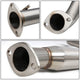 D-Motoring - Cat Back Exhaust System - W/ 4 Rolled Muffler Tip - Stainless Steel - 05-07 Chevy Cobalt 2.2L DOHC - 3