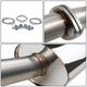 D-Motoring - Cat Back Exhaust System - W/ 4 Rolled Muffler Tip - Stainless Steel - 05-07 Chevy Cobalt 2.2L DOHC - 4