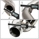D-Motoring - Cat Back Exhaust System - W/ 4 Rolled Muffler Tip - Stainless Steel - 05-07 Chevy Cobalt 2.2L DOHC - 5