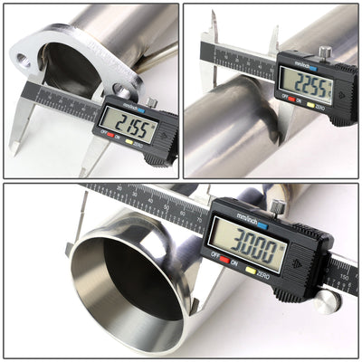 D-Motoring - Cat Back Exhaust System - W/ 3 Muffler Tip - Stainless Steel - 16 Scion IM / 17 Toyota Corolla IM - 2