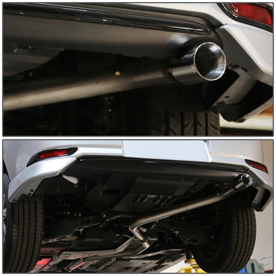 D-Motoring - Cat Back Exhaust System - W/ 3 Muffler Tip - Stainless Steel - 16 Scion IM / 17 Toyota Corolla IM - 5