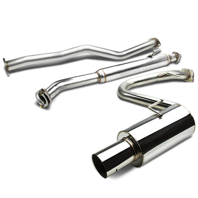 D-Motoring - Cat Back Exhaust System - W/ 4 Muffler Tip - Stainless Steel - 04-10 Scion TC Coupe - 1