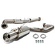 D-Motoring - Cat Back Exhaust System - W/ 3.5 Muffler Tip - Stainless Steel - 85-87 Toyota Corolla GT-S AE86 - 1