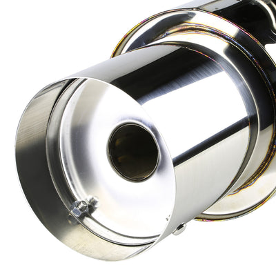 D-Motoring - Cat Back Exhaust System - W/ 3.5 Muffler Tip - Stainless Steel - 85-87 Toyota Corolla GT-S AE86 - 2