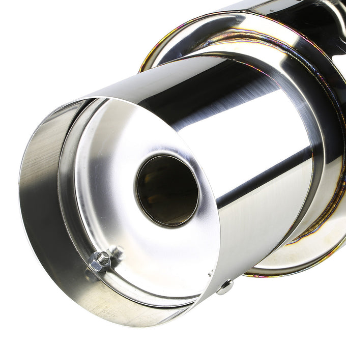 D-Motoring - Cat Back Exhaust System - W/ 3.5 Muffler Tip - Stainless Steel - 85-87 Toyota Corolla GT-S AE86 - 2