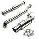 D-Motoring - Cat Back Exhaust System - W/ 4 Muffler Tip - Stainless Steel - 93-97 Toyota Corolla E100 1.8 - 1