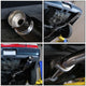 D-Motoring - Cat Back Exhaust System - W/ 4 Muffler Tip - Stainless Steel - 93-97 Toyota Corolla E100 1.8 - 5