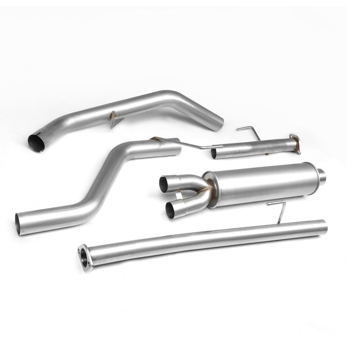 D-Motoring - Cat Back Exhaust System - W/ 2.5 Muffler Tip - Stainless Steel - 09-17 Toyota Tundra V8 - 4