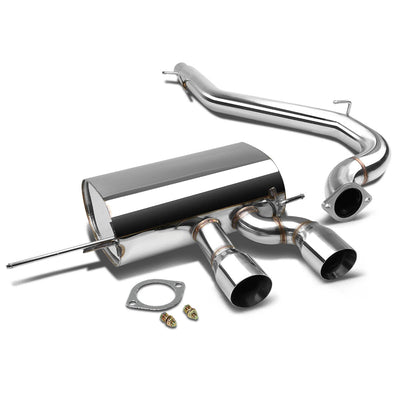 D-Motoring - Cat Back Exhaust System - W/ 3 Dual Muffler Tips - Stainless Steel - Golf R MK6 / 5K - 1