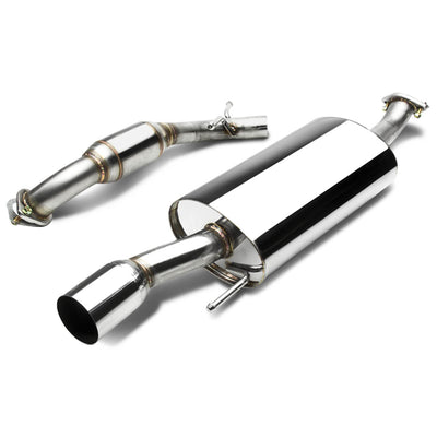 D-Motoring - Cat Back Exhaust System - W/ 3.5 Muffler Tip - Stainless Steel - 92-98 VW Golf / GTI / Gl MK3 8V/VR6 - 1