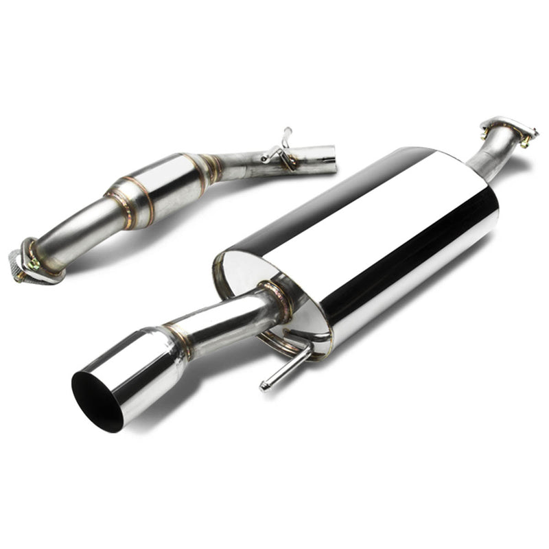 D-Motoring - Cat Back Exhaust System - W/ 3.5 Muffler Tip - Stainless Steel - 92-98 VW Golf / GTI / Gl MK3 8V/VR6 - 1