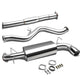 D-Motoring - Cat Back Exhaust System - W/ 4 Muffler Tip - Stainless Steel - 08-14 Impreza WRX GE/GV - 1