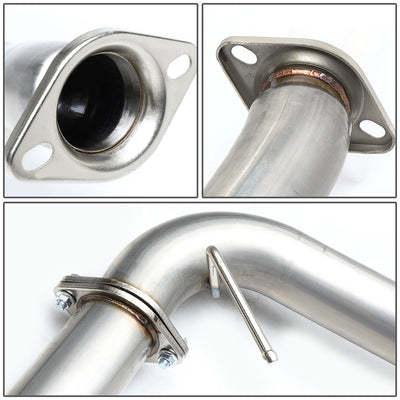 D-Motoring - Cat Back Exhaust System - W/ 3 Dual Muffler Tips - Stainless Steel - 15-17 Subaru WRX/STI / Impreza GK/GT - 3