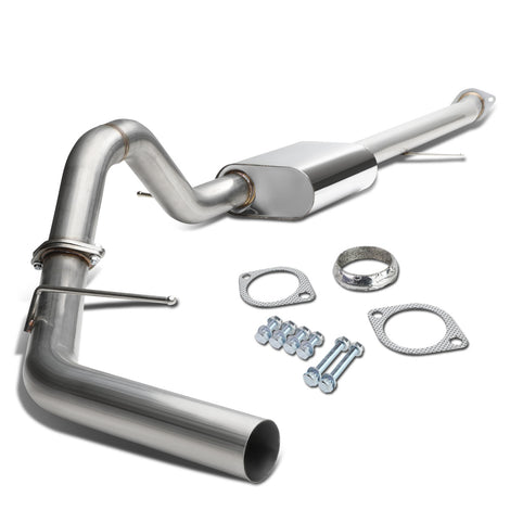 D-Motoring - Cat Back Exhaust System - W/ 3 Muffler Tip - Stainless Steel - 00-06 Suburban 1500 5.3L - 1