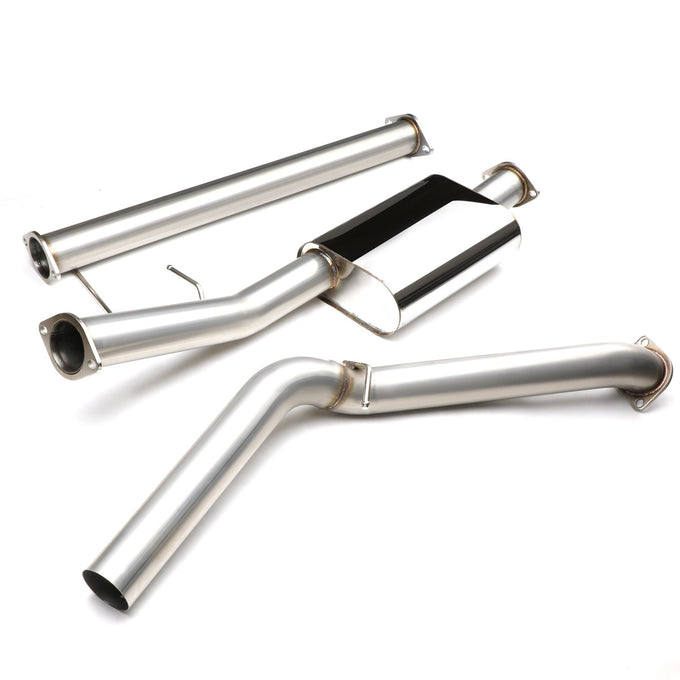 D-Motoring - Cat Back Exhaust System - W/ 3 Muffler Tip - Stainless Steel - 96-99 Yukon / Tahoe 5.7 V8 - 2