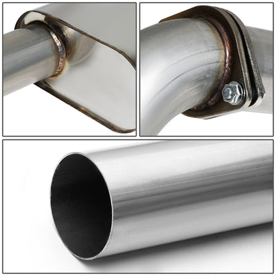 D-Motoring - Cat Back Exhaust System - W/ 3 Muffler Tip - Stainless Steel - 96-99 Yukon / Tahoe 5.7 V8 - 3